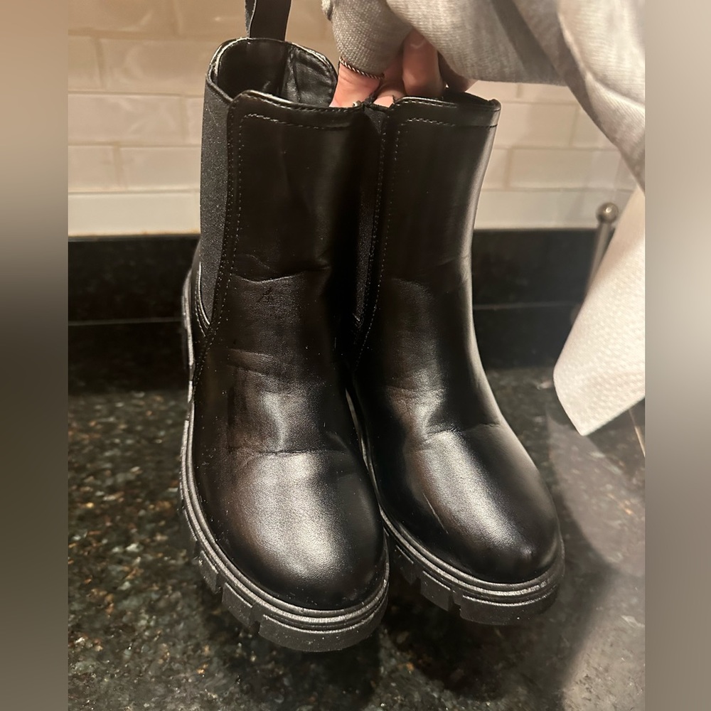 black boots